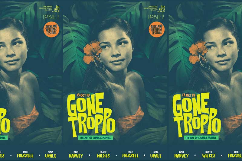 Three Gone Troppo screening posters laid side by side